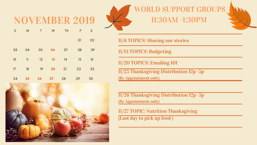 November Calendar world groups (1)